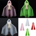thumbnail image 2 of Hooded Cloak Tulle Sheer Ponchos Shawl With Elegant Design For Women Beach Cover Up Summer Travel Vacation Dressingup, 2 of 11