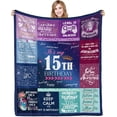 thumbnail image 1 of LHSHID 50st Birthday Gifts for Her Blanket Gifts for 50 Year Old Girls Female 50st Birthday Decorations for Girls 50 Year Old Birthday Gifts for Girls Soft Warm Flannel Throw Blanketsin 60x80in, 1 of 6