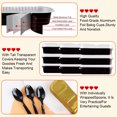 thumbnail image 2 of Mini Loaf Baking Pans with Lids and Spoons (50 Pack, 6.8oz) Rectangle Muffin Baking Tins Containers - Cupcake Containers Wrappers Cheesecake Creme Brulee Ramekins - Black, 2 of 12