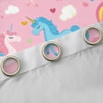thumbnail image 4 of Feelyou Cute Unicorn Teen Blackout Curtains Set of 2 (52x84 Each), Dreamy Cloud Rainbow Window Curtains, Fairy Tale Princess Curtains and Drapes, Living Room Curtains Decor, 4 of 6