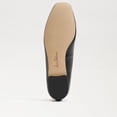 thumbnail image 6 of Sam Edelman Meadow Black Leather Slip On Squared Toe Bow Detailed Ballet Flats (Black Leather, 9), 6 of 7