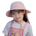 thumbnail image 1 of Sombrero de sol UPF 50+ para niños y niñas con solapa para el cuello, sombrero de playa de verano, sombrero de safari para niños, gorra de sol para pesca en la playa para niños de 4 a 10 años, 1 of 5