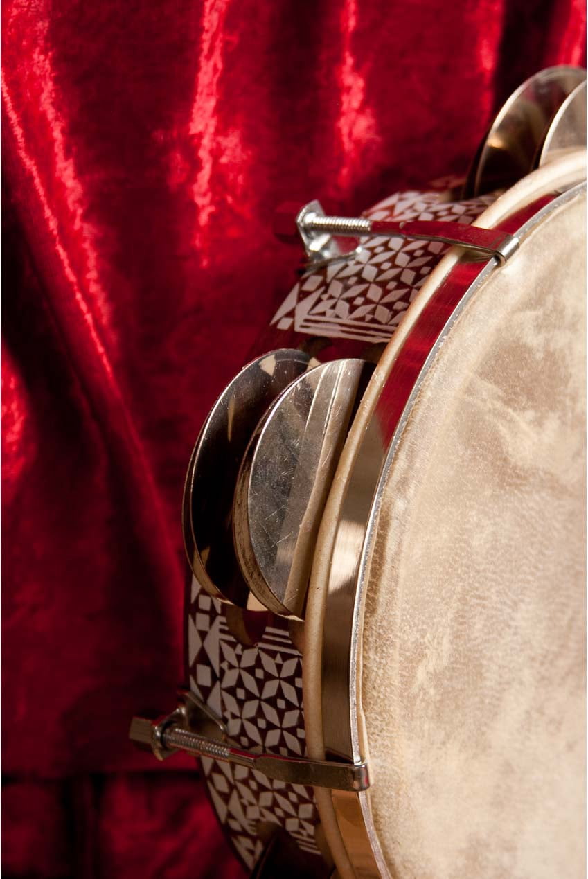 8 1/2" Egyptian Tambourine Drum - Tunable
