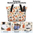 thumbnail image 2 of Tote Bag for Women - Halloween Pumpkins Bats and Spiders Shoulder Bag - Large Utility Work Duffle Bag with Zipper Handbag for Travel, Work, Sprots, 2 of 5