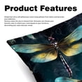thumbnail image 2 of Dragonfly Velvet Throw Pillow Covers Set with Unique Patterns - 16x16, 18x18, 20x20 Inches - 2 Throw Pillow Inserts & Covers for Any Occasion, 2 of 6