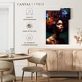thumbnail image 5 of Elephant Stock Ethnic Girl With Floral Hair Wall Art - Vertical Canvas Wall Art - Living Room Wall Decor - People Canvas - Orange And Teal Decor - 8" x 12", 5 of 8