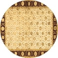 thumbnail image 1 of Ahgly Company Indoor Round Persian Brown Traditional Area Rugs, 5' Round, 1 of 4
