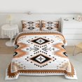 thumbnail image 2 of Homewish Wheat Boho Aztec Bedding Comforter Set, Western Bohemian Old Fashion Twin Comforter Sets, Teens Adult Women Men Reversible Bedding Set, Lightweight Room Decor, 2pcs, 2 of 8