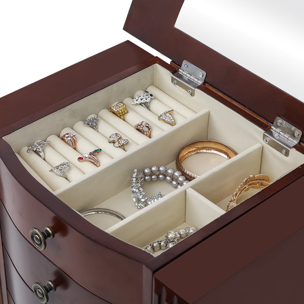 Lowestbest Jewelry Cabinet for Earrings Bracelets, Wall-Mounted Jewelry Armoire for Women Lowestbest Jewelry Cabinet for Earrings Bracelets, Wall-Mounted Jewelry Armoire for Women