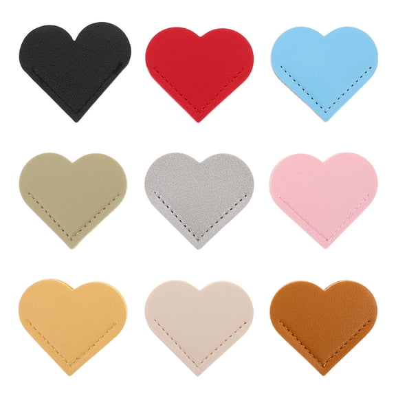 DRAFIDEEP 9pcs Heart Shaped Bookmarks Mini Corner Page Markers For Reading Travel Friendly Protectors And Cute