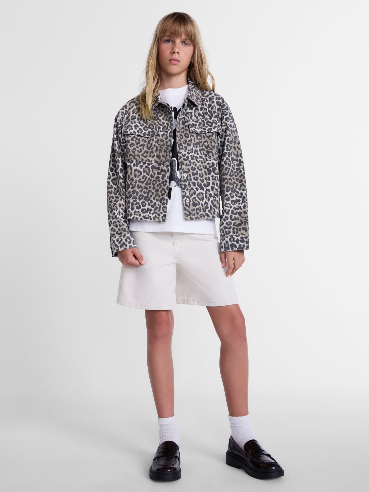 Weekend Academy Girls Baggy Jean Shorts, Sizes 4-18