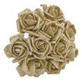 thumbnail image 3 of Ramo de flores artificiales de espuma con purpurina, flores falsas de 6,5 cm, corona artesanal, decoración del hogar para fiesta de boda y navidad, 10 unidades, 3 of 4