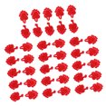 thumbnail image 1 of Botones de nudo rana Sunnimix 20 pares con cuentas de cheongsam rojo, 1 of 8