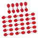 thumbnail image 1 of Botones de nudo rana Sunnimix 20 pares con cuentas de cheongsam rojo, 1 of 8