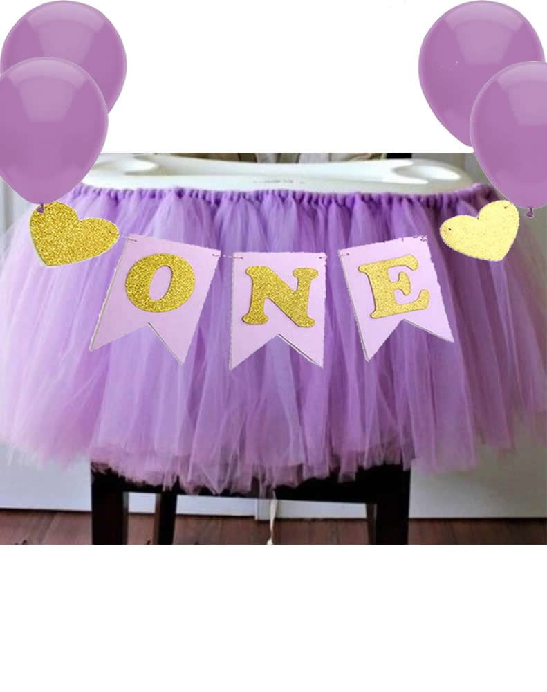 high chair skirt 1st birthday