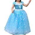 thumbnail image 1 of Girls' Princess Elsa Costumes Snow Queen Fancy Party Birthday Dress, 1 of 6