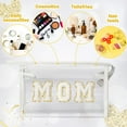 thumbnail image 5 of 2ooya MOM Makeup Bag Gifts for Mom Mothers Day,Storage Bag for Travel, Transparent Zipper Bag,White,1pack, 5 of 9