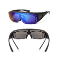 thumbnail image 6 of TINHAO Flip Up Polarized Sunglasses Fit Over Prescription Glasses, Hard Case Included, Wrap Around Shield UV400 Driving Sunglasses for Men Women, 6 of 7