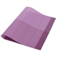 thumbnail image 4 of DEWIN Table Mats Set - 4 pcs Rectangle Table Mats for Dining Table Plaid Pattern Dining Placemat Home Kitchen Supplies(purple), 4 of 8