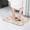 thumbnail image 4 of Pioneer Flower Floral Print Flannel Non Slip Door Rugs,Washable Door Mats Indoor,Decorative Door Mats,Dirt-Resistant and Absorbent Doormat for Entrance,Bedroom,Kitchen,Bathroom,23.5"x16", 4 of 5
