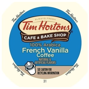 Image of Tim Hortons French Vanilla, RealCup portion pack for Keurig K-Cup Brewers, 48 Count