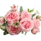 thumbnail image 1 of 3 racimos 5 s rosas persas artificiales boda atado a mano ramo de flores rosas sala de estar decoración del hogar, 1 of 8