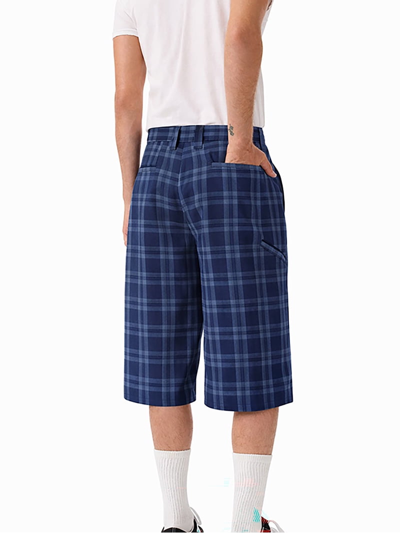 パンツ NOT CONVENTIONAL blue plaid shorts Men's Genuine Dickies 13