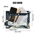 thumbnail image 3 of Rabbit in Ufo 2 Pack Pencil Pouch for 3 Ring Binder Smooth Zipper Folders with Pockets Clear Window Pencil Case, 3 of 6
