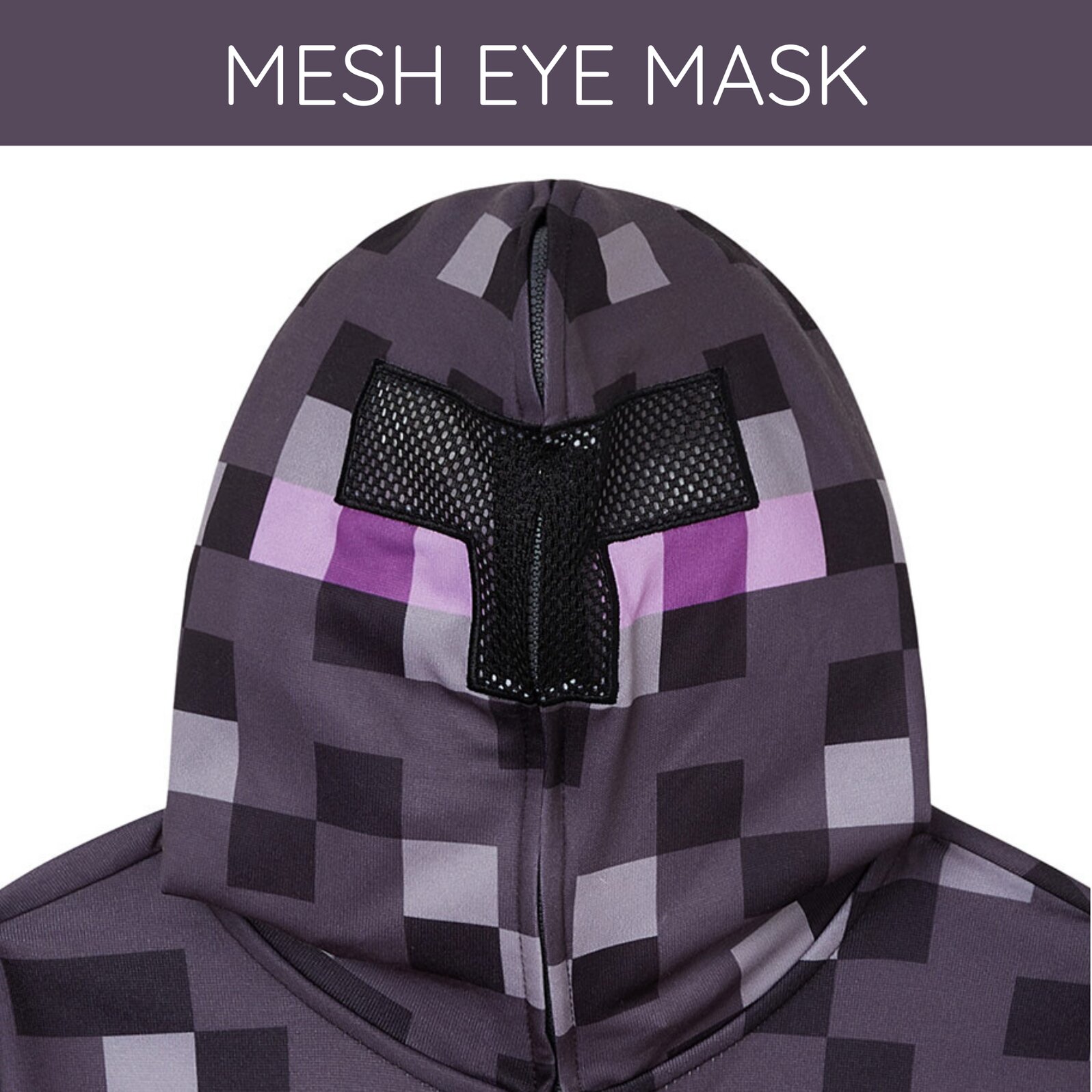 Minecraft Kids Enderman Fleece Zip-Up Hoodie photo 6