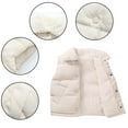 thumbnail image 4 of Godderr Boys Girls Light Weight Down Vest for Toddler Kids Puffer Vest Jacket for 2-10Y Kids Autumn Winter Padded Lightweight Button Sleeveless Jacket Punching Jacket Down Vest, 4 of 5