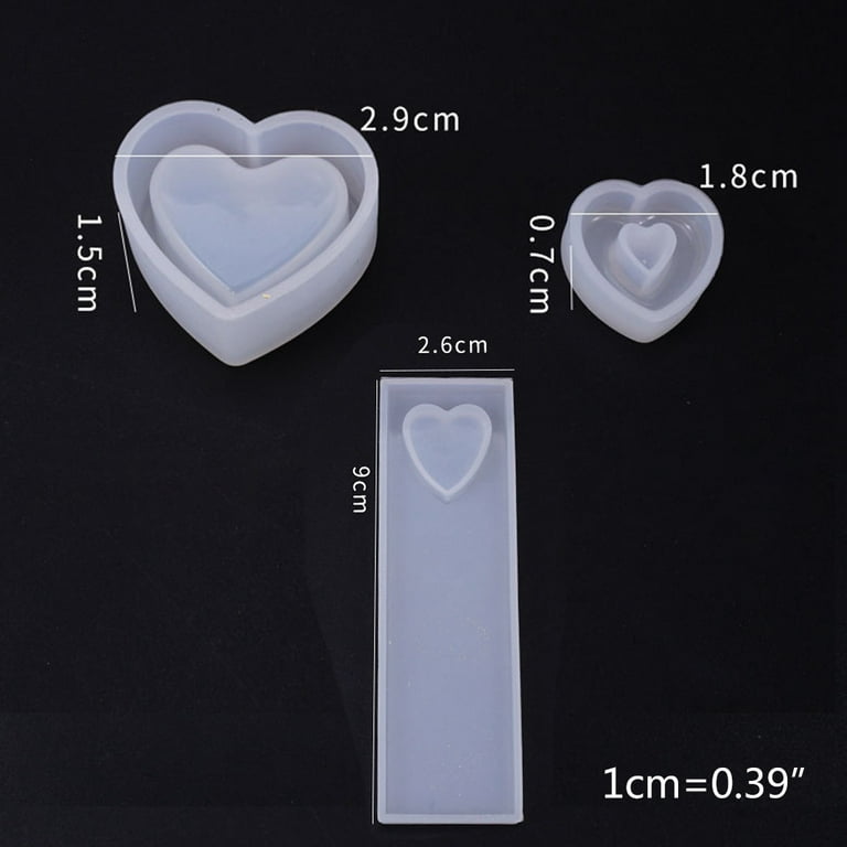 Heart-shaped Pendant Mould Silicone DIY Resin Epoxy Casting Mould