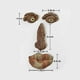 thumbnail image 2 of Estatua al aire libre con cara de árbol, anciano abrazando el árbol, corteza, mueca, característica facial, decoración, 2 of 5