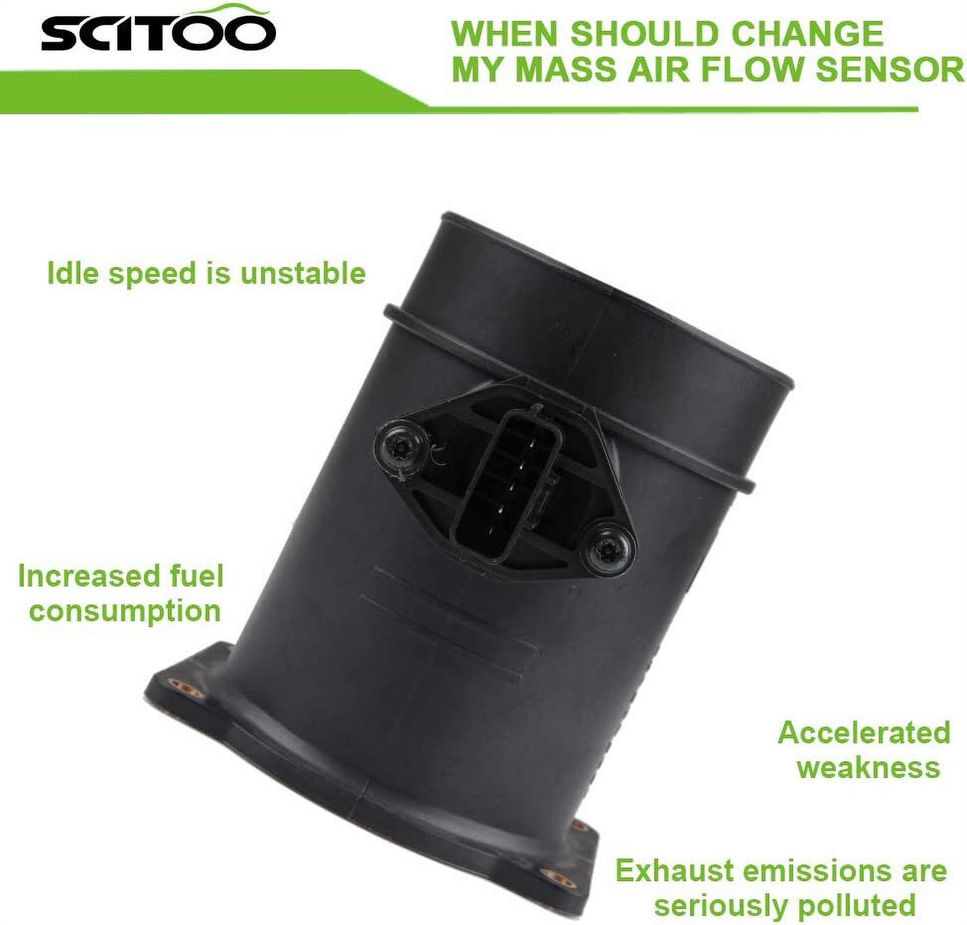 22680AR200 22680AR20A SCITOO MAF Mass Air Flow Sensor FITS FOR 2004 for Infiniti FX45 4.5L,2003-2004 for Infiniti M45 4.5L,2002-2004 for Infiniti Q45 4.5L