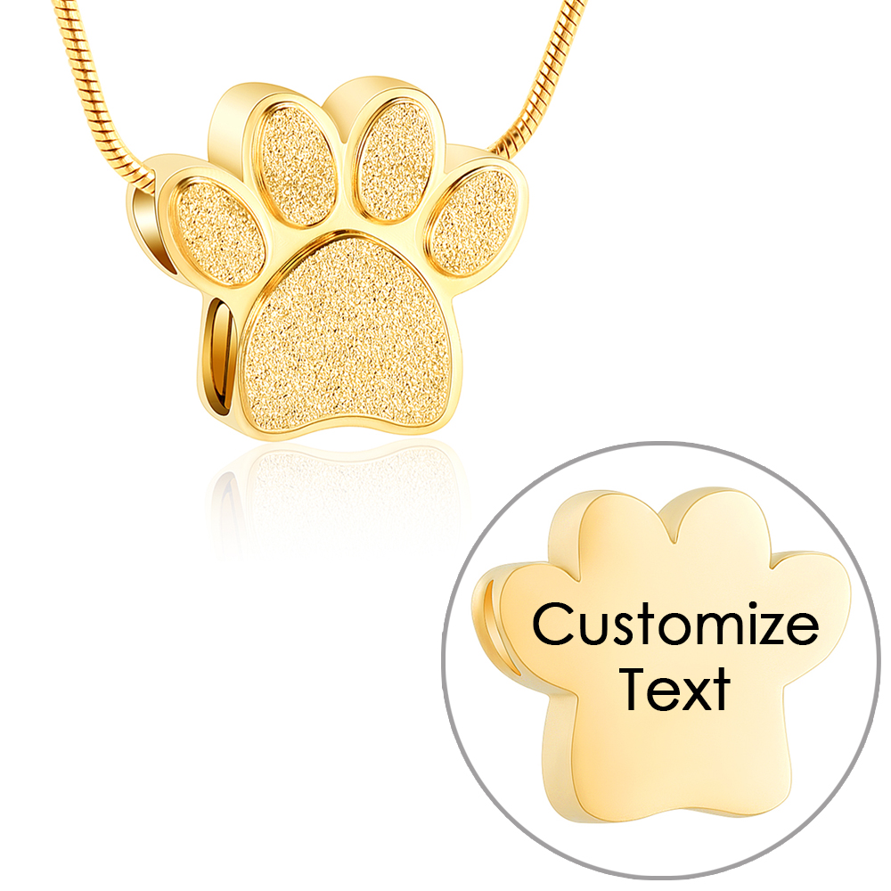 Personalized Engrave Paw Claw Pet Cremation Urns for Dog Ashes Cat Ashe