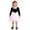 White, variant on Fozruso Princess Casual Dress Elegant Velvet And Dress For Girls Long Sleeve Party Gown With Classic Style For Fall And Winter Occasions Sizes 6-9 Months