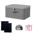 thumbnail image 1 of Organizador de Juguetes para Adultos con Cerradura, Caja de Seguridad, Contenedores para Juguetes, Bolsas con 2 Bolsas con Cordón, Color Gris., 1 of 5