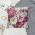 thumbnail image 2 of PHYHOO  Spring Floral Throw Pillow Covers Pink Flowers Mothers Day Decorative Pillows for Couch Sofa Bed Home Decor, 2 of 5