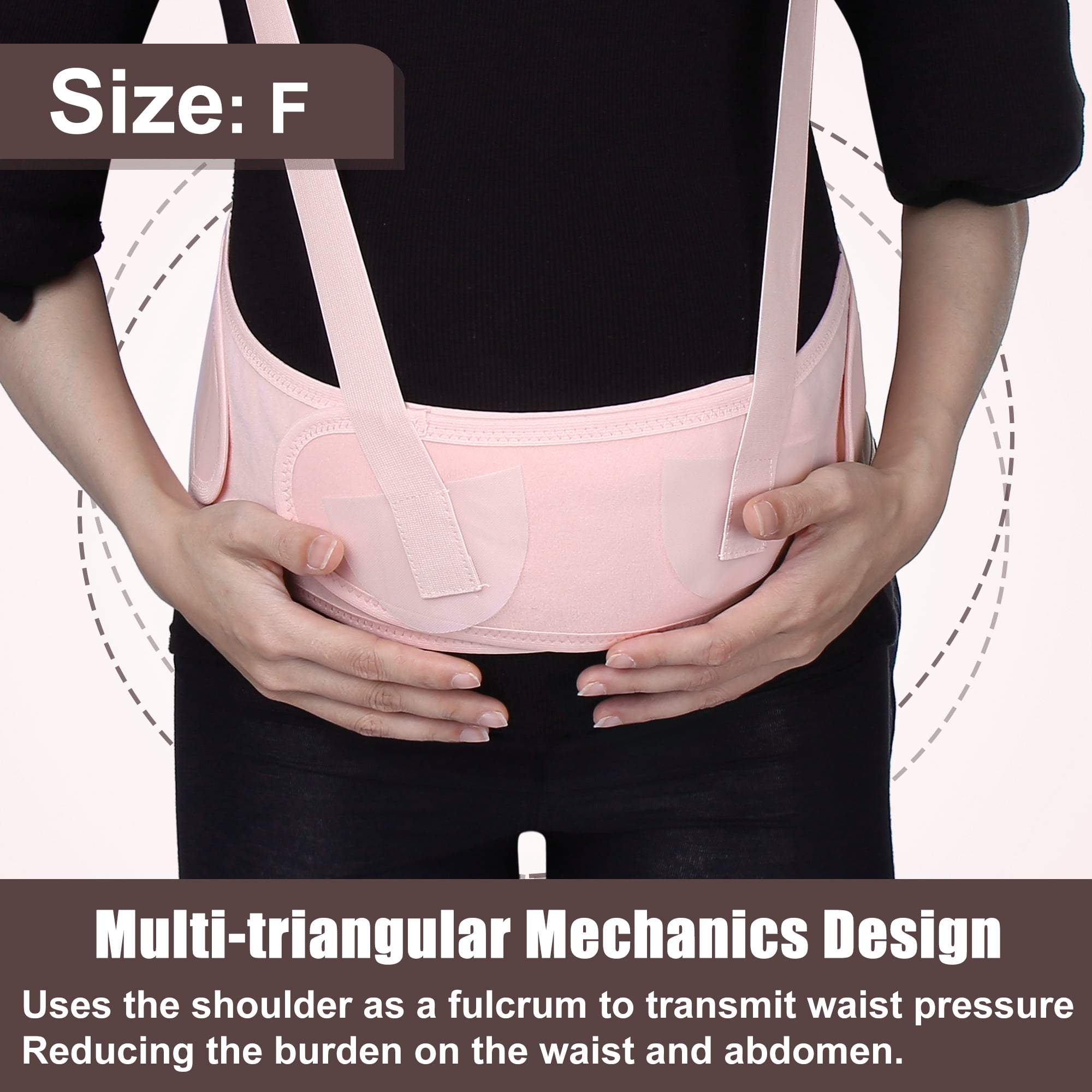 Unique Bargains Maternity Belt Abdomen Back Support Pregnancy Band Shoulder Strap