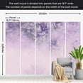 thumbnail image 2 of Floral Wallpaper Wall Mural - Light Purple Floral Composition, 2 of 5