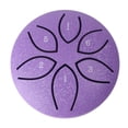 thumbnail image 3 of Tambor de lengüeta de acero de 7,6 cm y 6 notas, tambor handpan (morado), 3 of 8