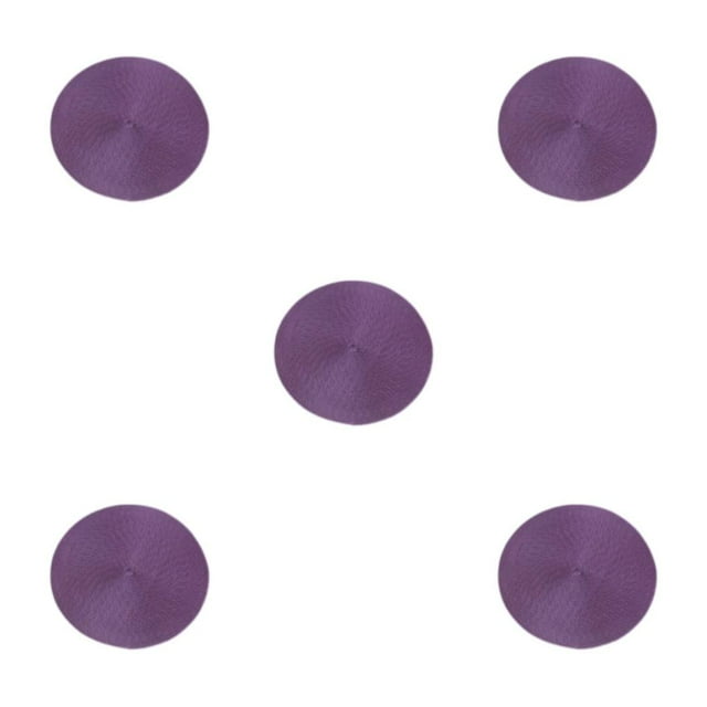 relayinert Table Mats For Every Occasion Wide Application And Sturdy Durability Round Placemats Place Mats Odorless Modern Simple purple 5Set