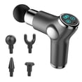 thumbnail image 1 of Muscle Therapy Device for Athletes Body Muscle Massager Handheld Massager 32 Adjustable Strength Levels 4 Massage Heads  Grey, 1 of 7