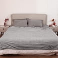 thumbnail image 5 of Electric Heated Blanket Queen Size 84"x90" with Dual Controls, Reversible Cozy Silky Flannel Fabric with Ribs, Fast Heating with 10 Heating Levels 12 Hours Auto-Off for Bedding -Grey, 5 of 14