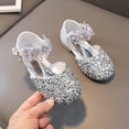 thumbnail image 4 of Girls Princess Shoes Low Heeled Shinning Flower Decoration Shoes Party Festival Wedding Flower Children Dance Flats Shoes, 4 of 9