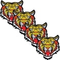thumbnail image 1 of Parche de Tela Bordada Adhesiva Tiger05 4 Parches Tigre 17.8x19.9cm Amarillo/Rojo Bordado Adhesivo para Planchar. PatchPros Parches MXIGR-004, 1 of 2