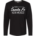 thumbnail image 3 of Inktastic From Santa Fe New Mexico in White Distressed Text Long Sleeve T-Shirt, 3 of 5