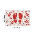 thumbnail image 3 of Scary Halloween Doormat Footprint Indoor/Outdoor Welcome Rug, Non- Floor Mat for Front Door, Haunted House Party Decor, Prank Gift & Seasonal Holiday Home Decoration, 3 of 7