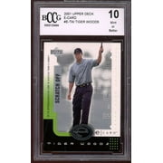2001 Upper Deck E-Card #E-TW Tiger Woods Rookie Card BGS BCCG 10 Mint+