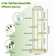 thumbnail image 2 of Plant Stand Indoor Outdoor, 6 Tier 7 Potted Corner Metal Tall Plant Shelf with Gardening Tools and Gloves, Flower Pot Holder Display for Patio, Balcony, Living Room, 2 of 7