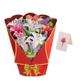 thumbnail image 1 of veasfak Bouquet Greeting Card with Note Card and Envelope Romantic Birthday Card for Mom B, 1 of 9